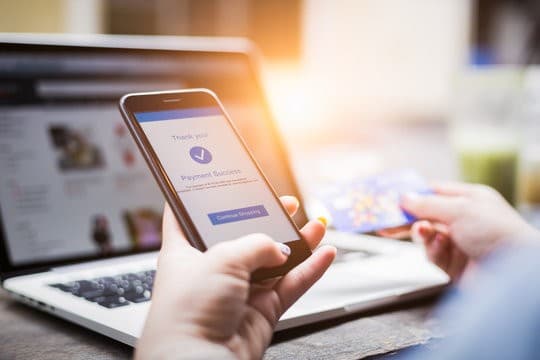 Making a payment using a smartphone